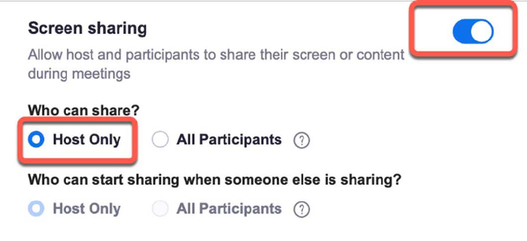 Screen Sharing
